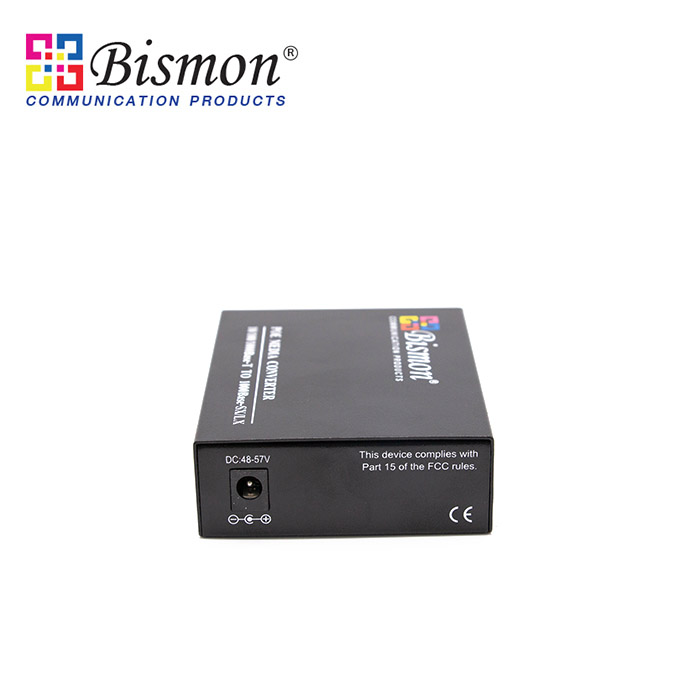 Media Converter 10/100/1000 BaseTX PoE to 1000 Base FX,SC Dual fiber, Single-mode,20KM. (af/at: 15.4/25.5W)